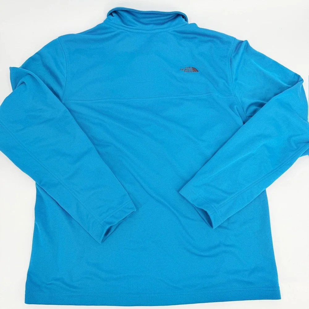 The North Face Pullover Quarter Zip Fleece Modern Mens Large Blue Active Top L